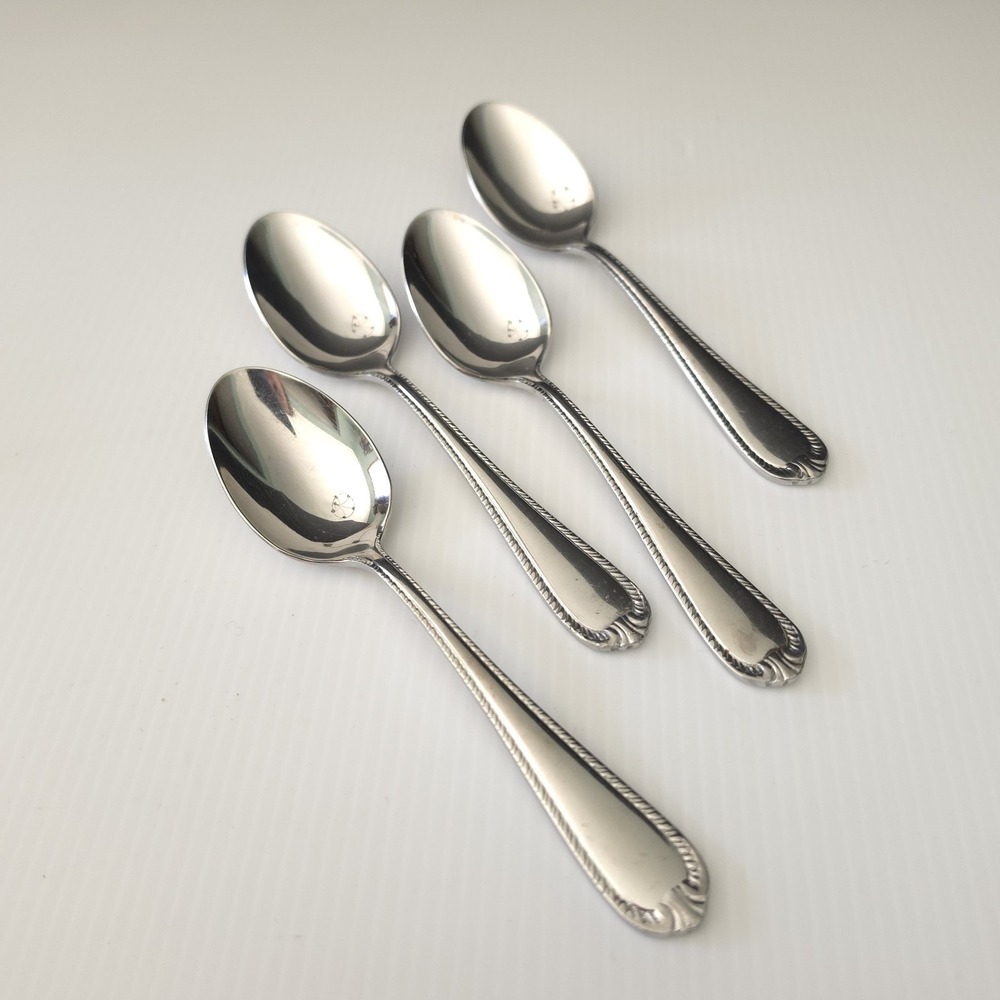 Reed & Barton DOMAIN 4 Teaspoons 18/10 Stainless Steel Flatware 6.25"